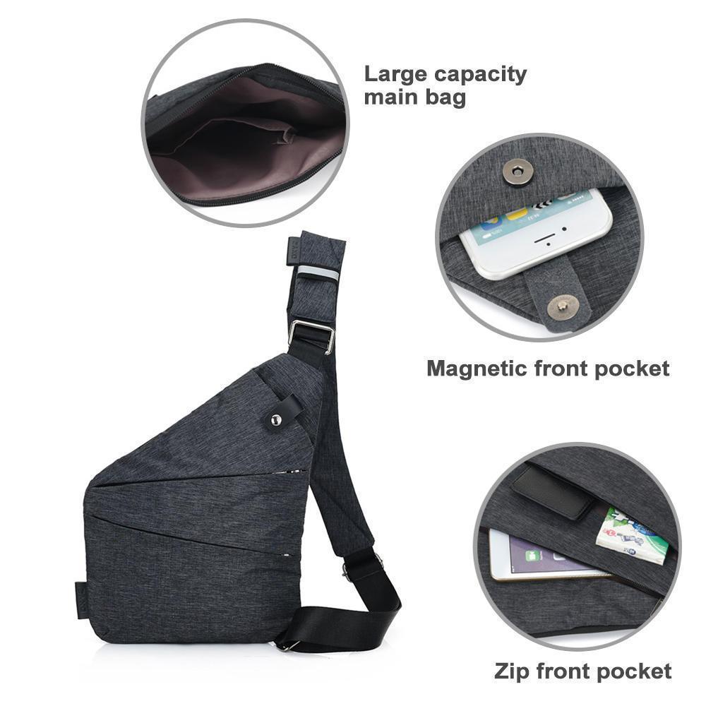 Stealth Anti-Theft Crossbody Sling Bag