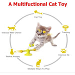 Spring Human Turn Cat Toy