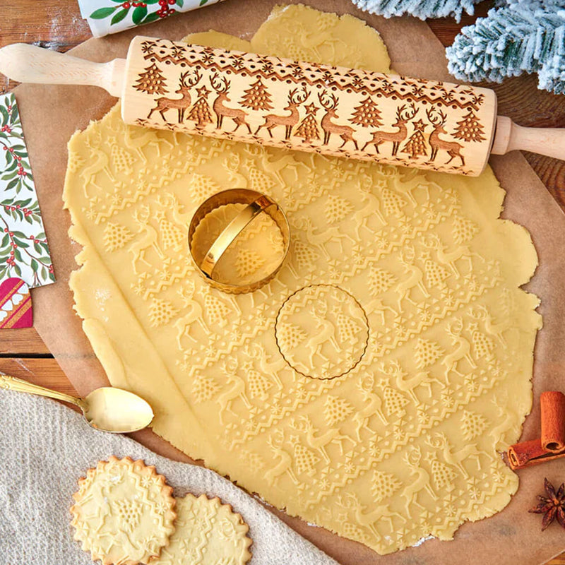 🍪Christmas Wooden Rolling Pins