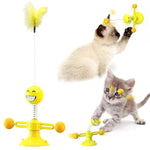 Spring Human Turn Cat Toy