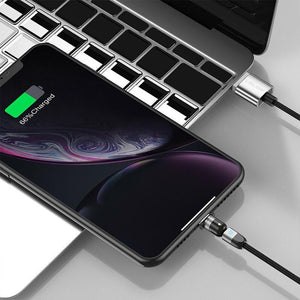 360 degree three-in-one magnetic charging cable