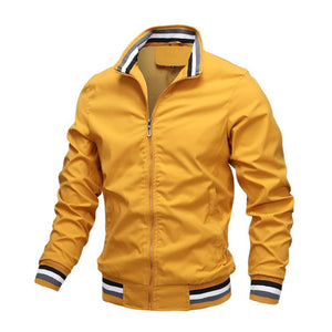 Solid Color Men's Casual Jacket