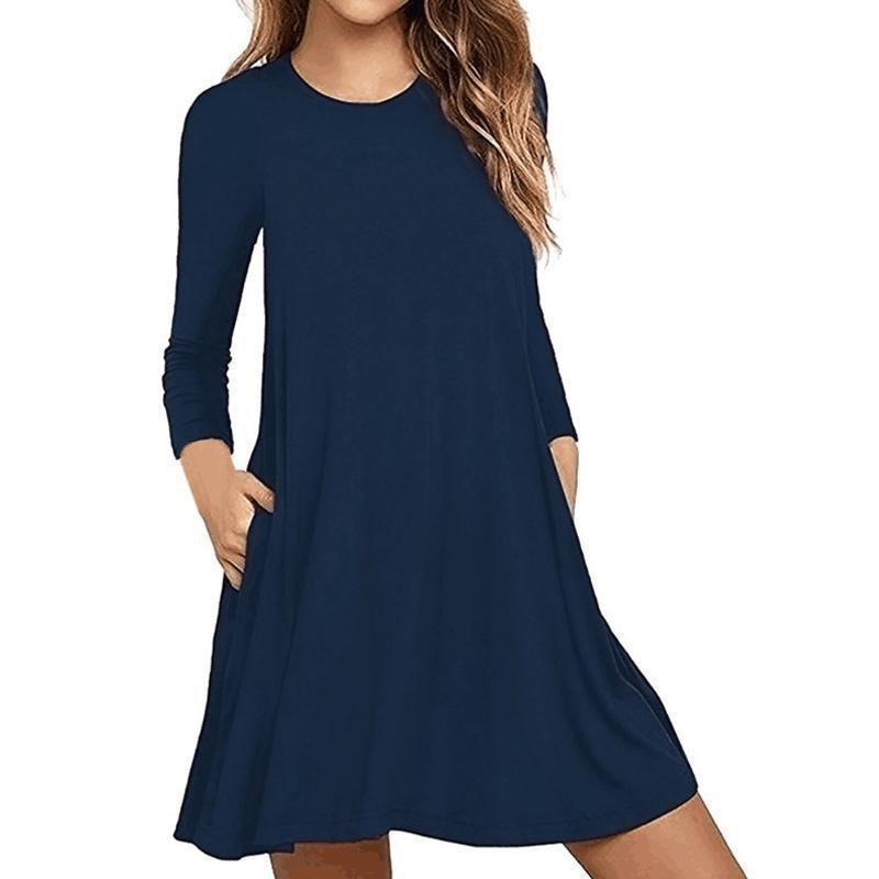 Long Sleeve Sweatshirt Travel Dress