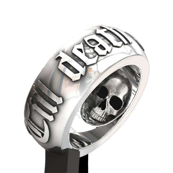 Till Death Do Us Part Skull Ring