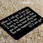 I Love You Mini Laser Engraved Wallet Card