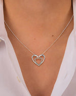 Two hearts Infinity Necklace