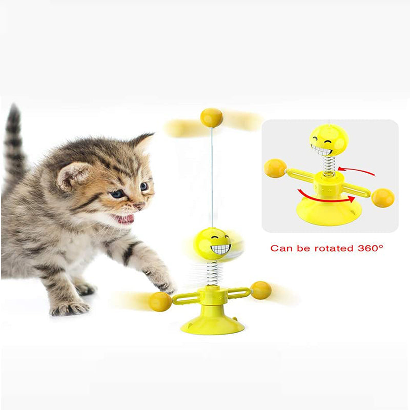 Spring Human Turn Cat Toy