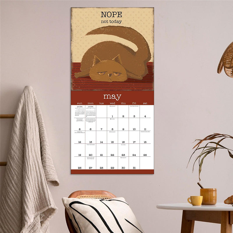 A Year of Snarky Cats 2024 Wall Calendar urdreamlife