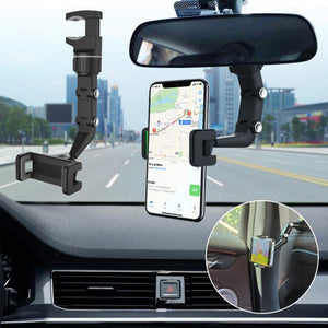 Multifunctional Rearview Mirror Phone Holder