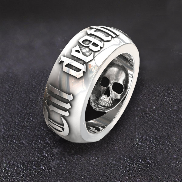 Till Death Do Us Part Skull Ring