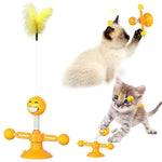 Spring Human Turn Cat Toy