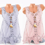 Women's All-match Round Neck Lace Hollow Camisole