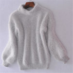 Loose Solid Color Knit Sweater