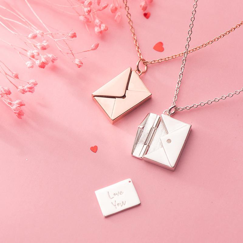 Mother's Day Gift-Custom Love Letter Envelope Necklace