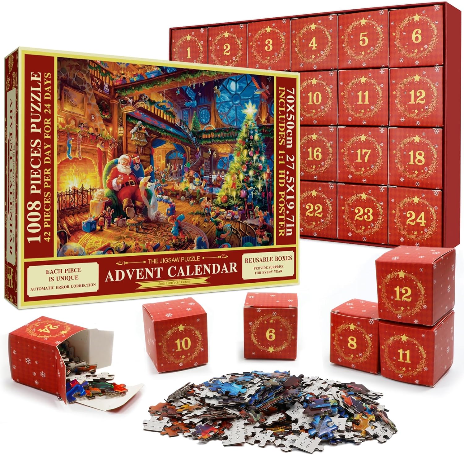 Advent Calendar 2023 Christmas Jigsaw Puzzles——🎅🎅The best solution for Christmas gifts