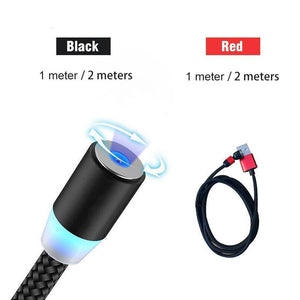 360 degree three-in-one magnetic charging cable