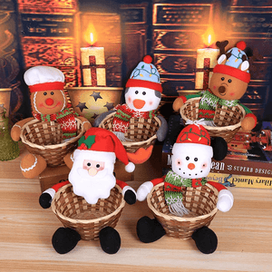 Christmas Candy Woven Basket