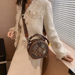 Fashion Retro Bear Badge Print Leather Handbags