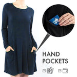 Long Sleeve Sweatshirt Travel Dress