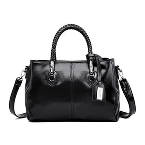 Boston leather handbag for women