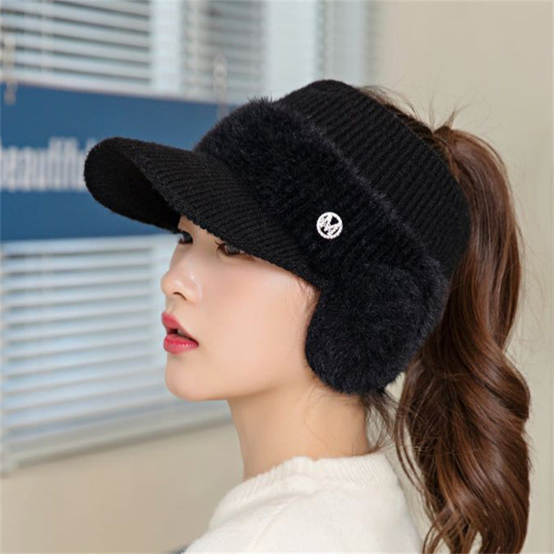 Women's Fashion Ear Guard Knit Cap