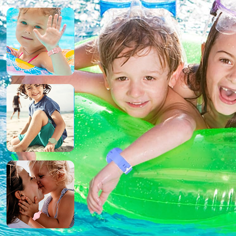 Kids' Waterproof Silicone Anti-loss Wristband