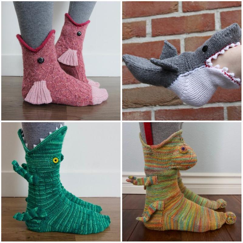 🎁🎁Halloween Gift! - Animal Knitted Socks Unisex Novelty Winter Warm