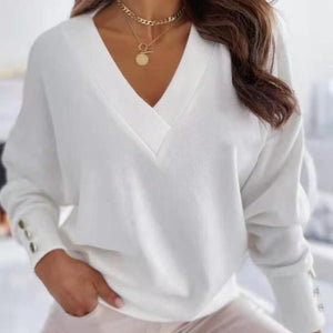 V-neck Knitted Sweater