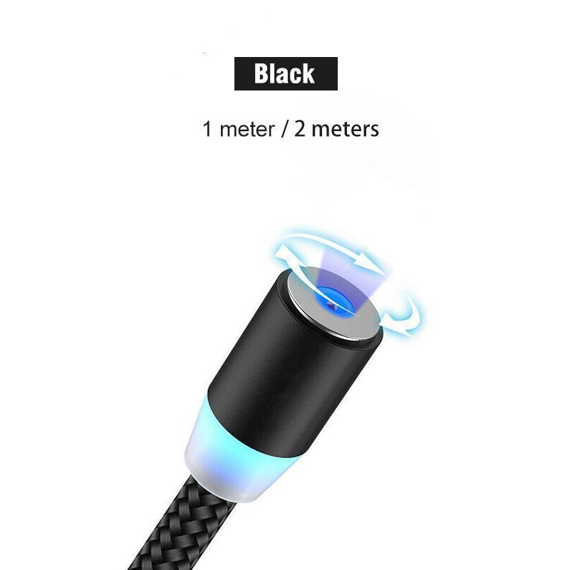 360 degree three-in-one magnetic charging cable