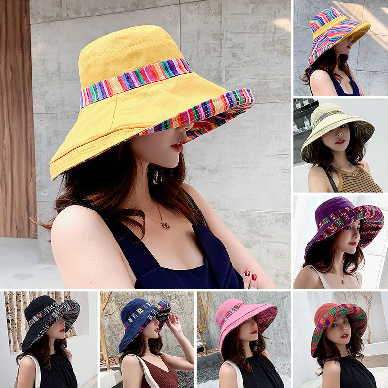 Wide Brim Cotton Summer Hat