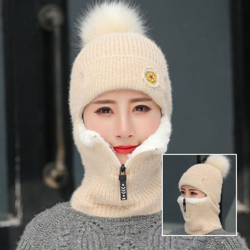 Women Cute Winter Hat Scarf Set