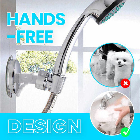 Removable Hands-Free Shower Head Fixation