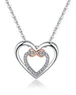 Two hearts Infinity Necklace