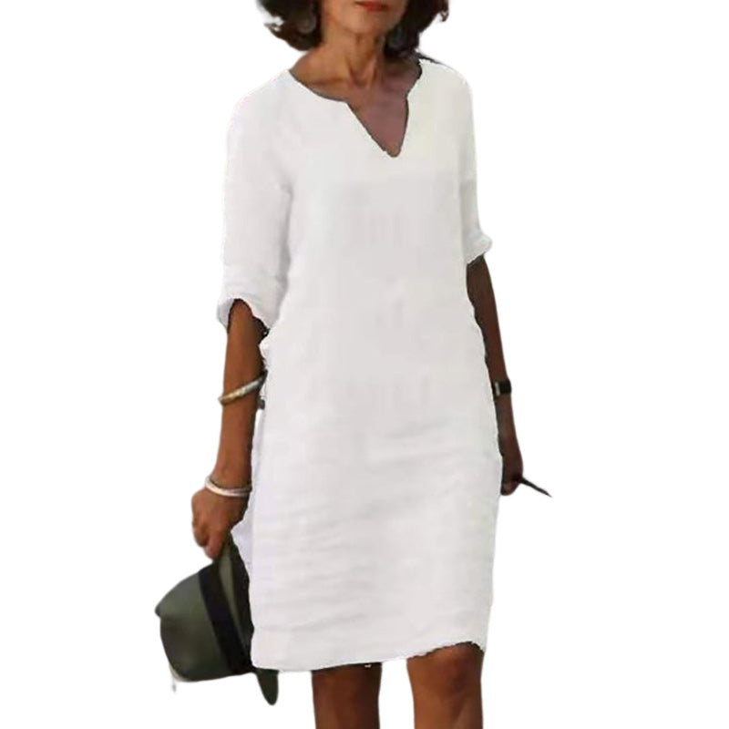 Women'S V-Neck Dress