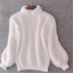 Loose Solid Color Knit Sweater