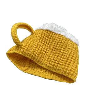 Funny 3D Beer Mug Knitted Glove Gift