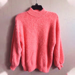 Loose Solid Color Knit Sweater