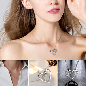 Two hearts Infinity Necklace