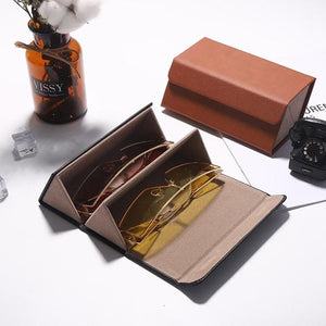 Leather Multiple Glasses Storage Case