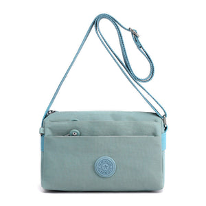 Fashion Solid Color Multilayer Shoulder Bag